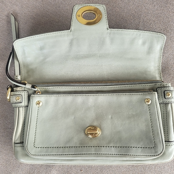 Coach Hampton Lindsay Leather Clutch - Picture 6 of 8